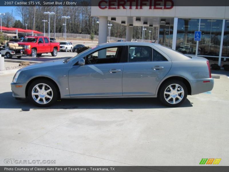 Sunset Blue / Ebony 2007 Cadillac STS V6
