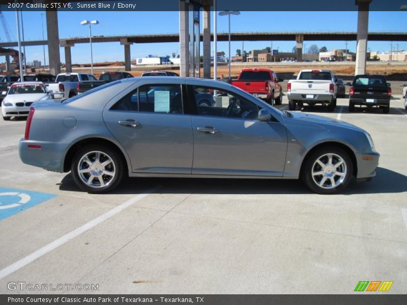 Sunset Blue / Ebony 2007 Cadillac STS V6