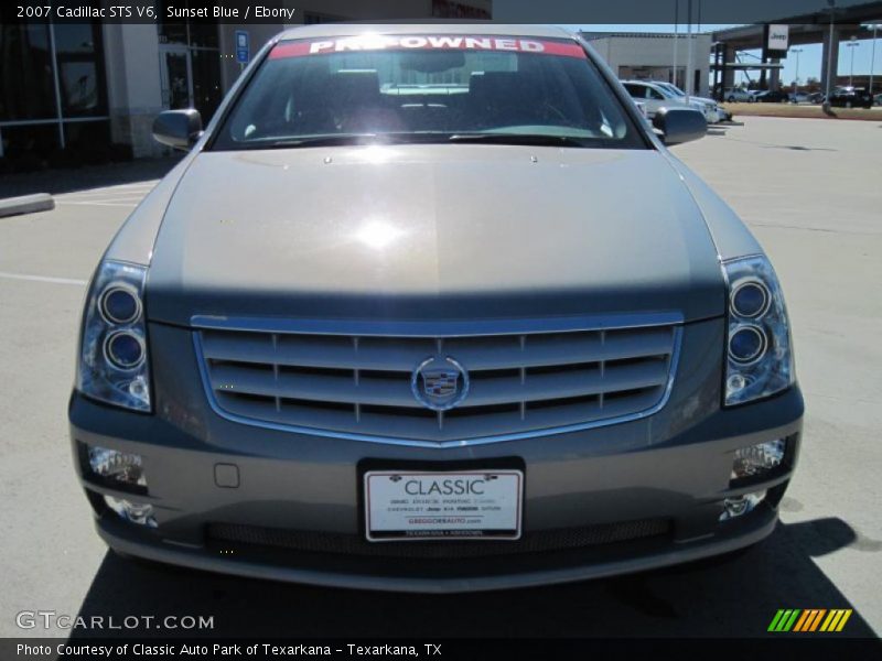 Sunset Blue / Ebony 2007 Cadillac STS V6
