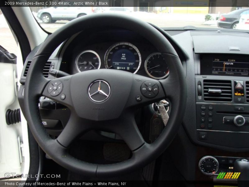 Arctic White / Black 2009 Mercedes-Benz C 300 4Matic