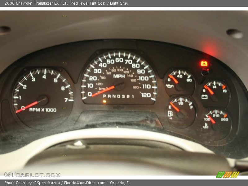 Red Jewel Tint Coat / Light Gray 2006 Chevrolet TrailBlazer EXT LT