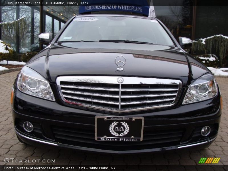 Black / Black 2009 Mercedes-Benz C 300 4Matic