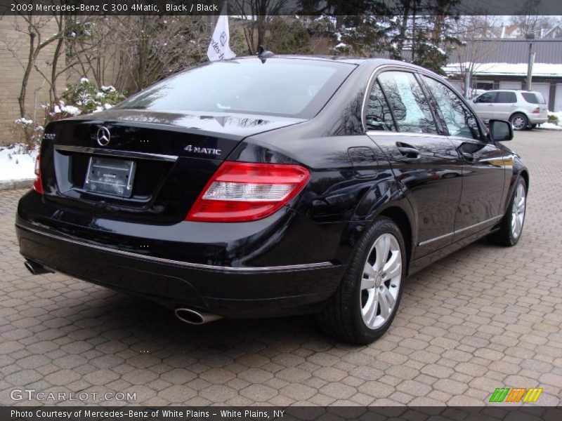 Black / Black 2009 Mercedes-Benz C 300 4Matic