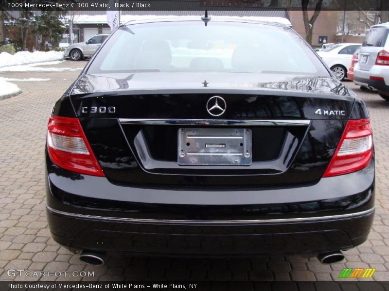 Black / Black 2009 Mercedes-Benz C 300 4Matic