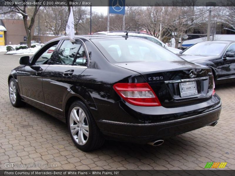 Black / Black 2009 Mercedes-Benz C 300 4Matic