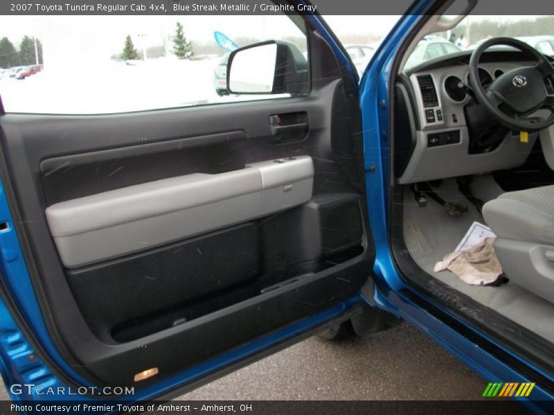 Blue Streak Metallic / Graphite Gray 2007 Toyota Tundra Regular Cab 4x4