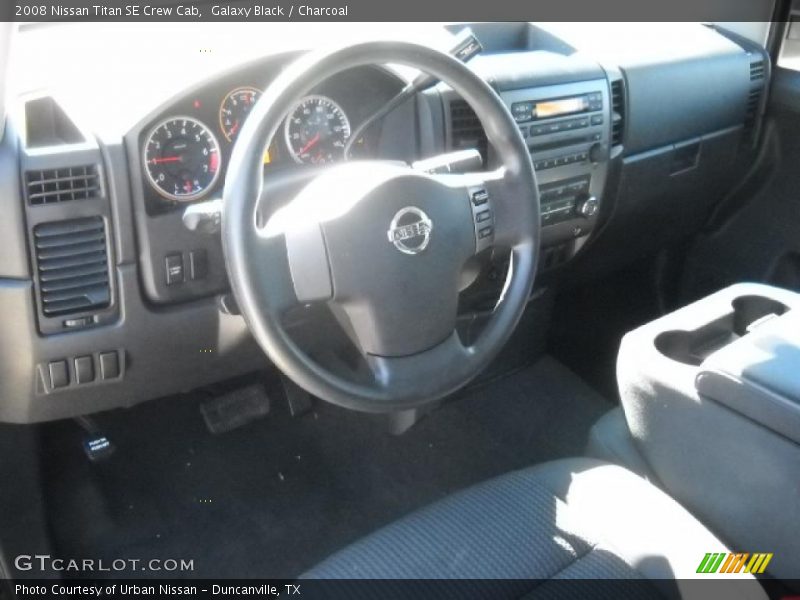 Galaxy Black / Charcoal 2008 Nissan Titan SE Crew Cab