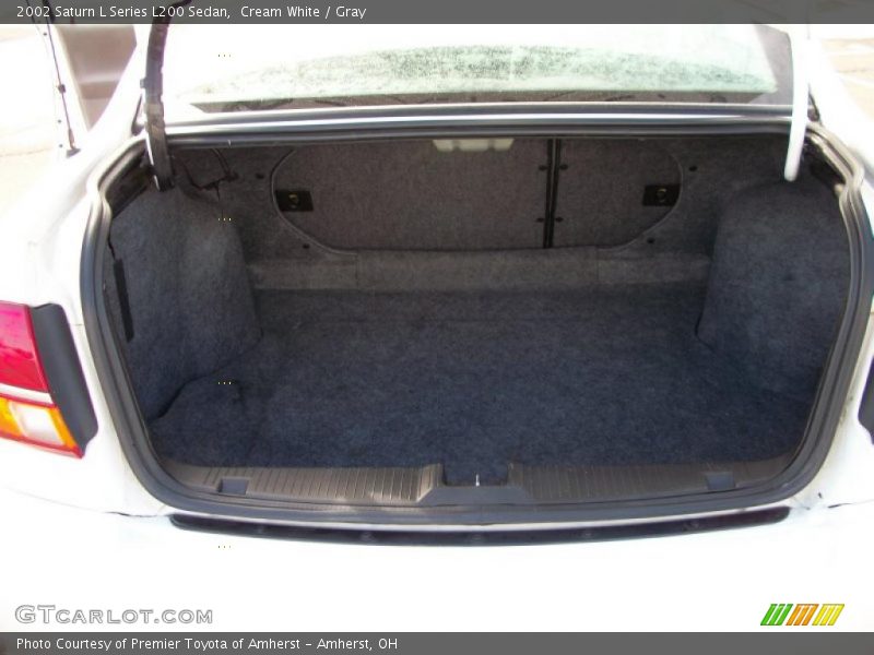 Cream White / Gray 2002 Saturn L Series L200 Sedan