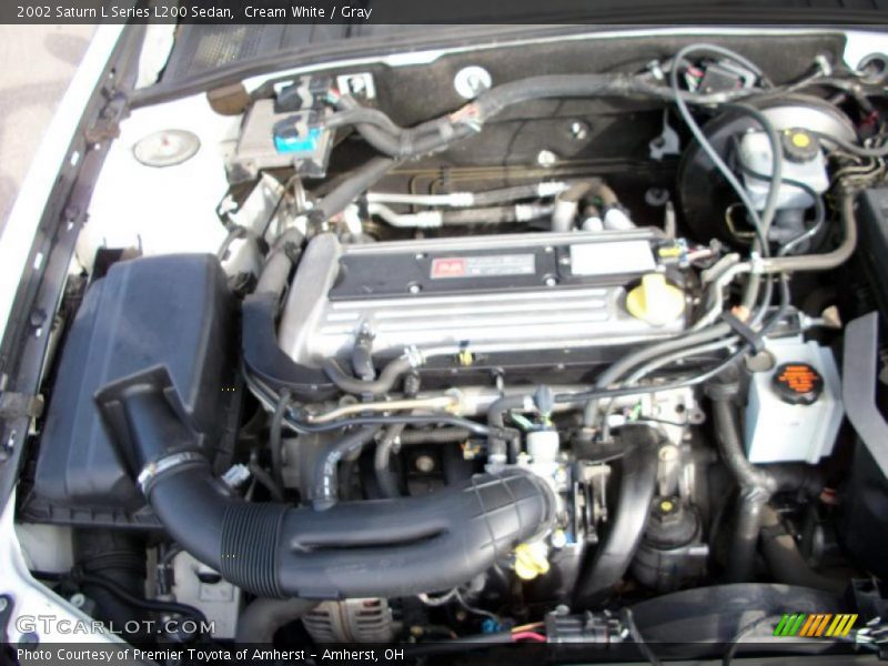 Cream White / Gray 2002 Saturn L Series L200 Sedan