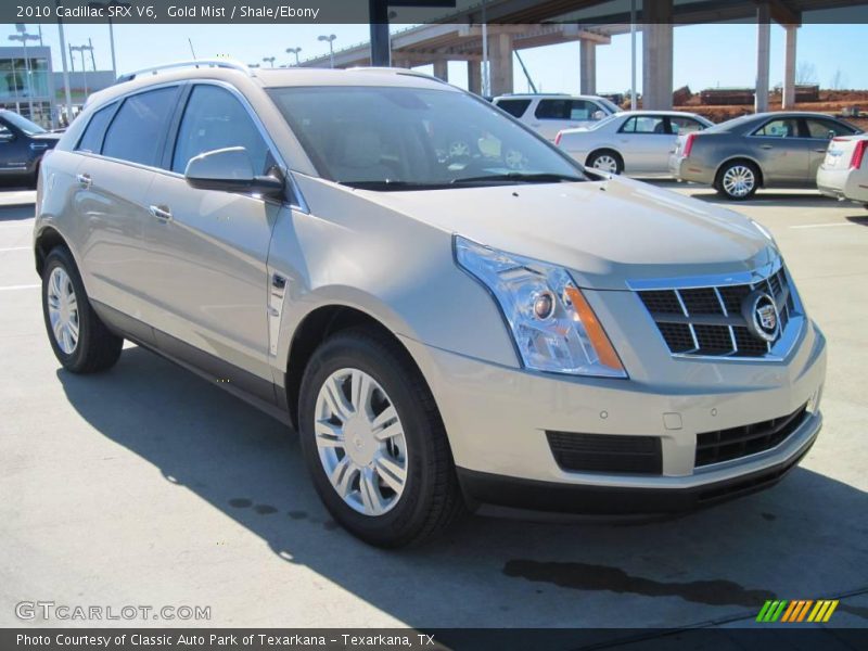 Gold Mist / Shale/Ebony 2010 Cadillac SRX V6