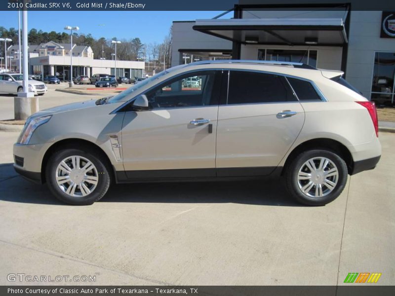 Gold Mist / Shale/Ebony 2010 Cadillac SRX V6