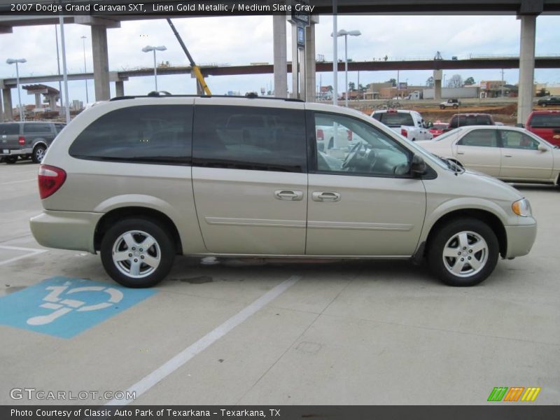 Linen Gold Metallic / Medium Slate Gray 2007 Dodge Grand Caravan SXT