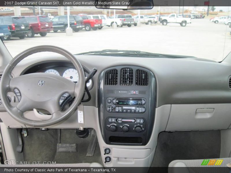 Linen Gold Metallic / Medium Slate Gray 2007 Dodge Grand Caravan SXT