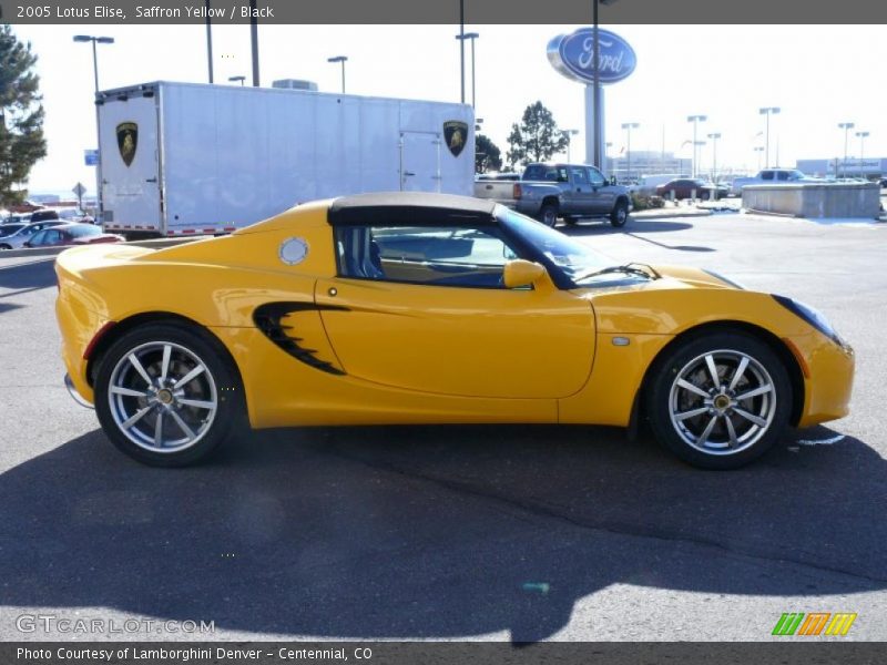 Saffron Yellow / Black 2005 Lotus Elise
