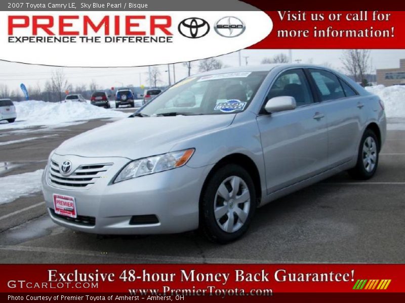 Sky Blue Pearl / Bisque 2007 Toyota Camry LE
