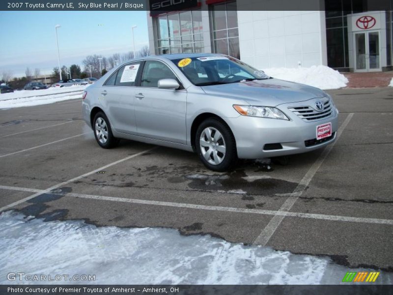 Sky Blue Pearl / Bisque 2007 Toyota Camry LE