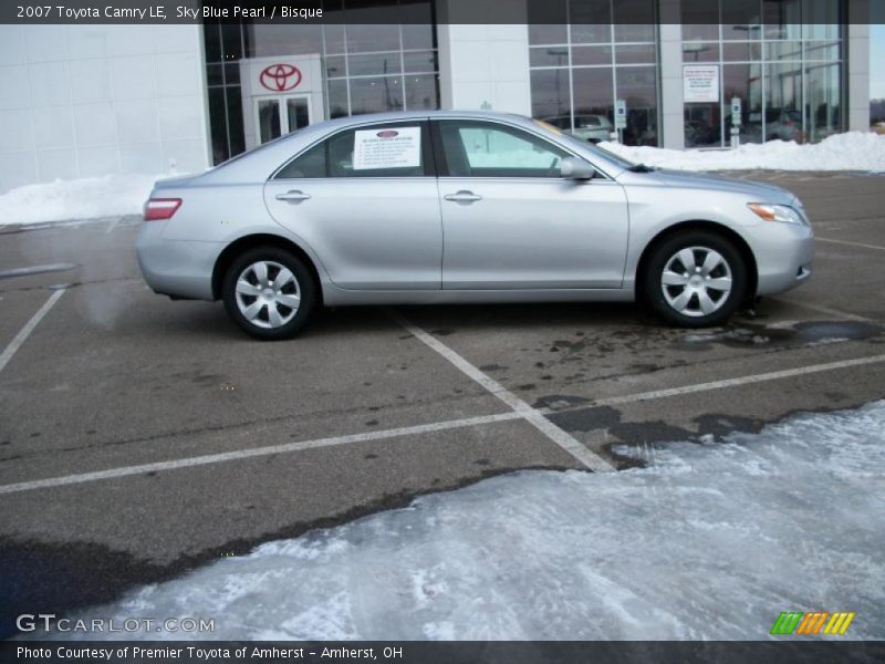 Sky Blue Pearl / Bisque 2007 Toyota Camry LE