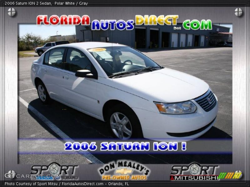 Polar White / Gray 2006 Saturn ION 2 Sedan