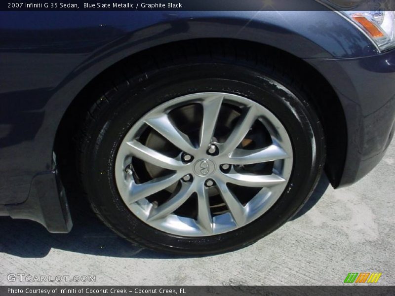 Blue Slate Metallic / Graphite Black 2007 Infiniti G 35 Sedan