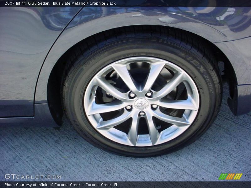 Blue Slate Metallic / Graphite Black 2007 Infiniti G 35 Sedan