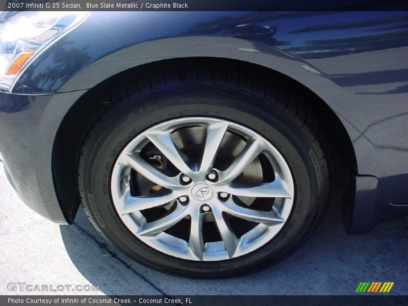 Blue Slate Metallic / Graphite Black 2007 Infiniti G 35 Sedan