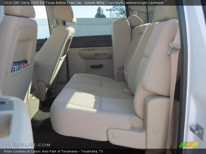 Summit White / Very Dark Cashmere/Light Cashmere 2010 GMC Sierra 1500 SLE Texas Edition Crew Cab