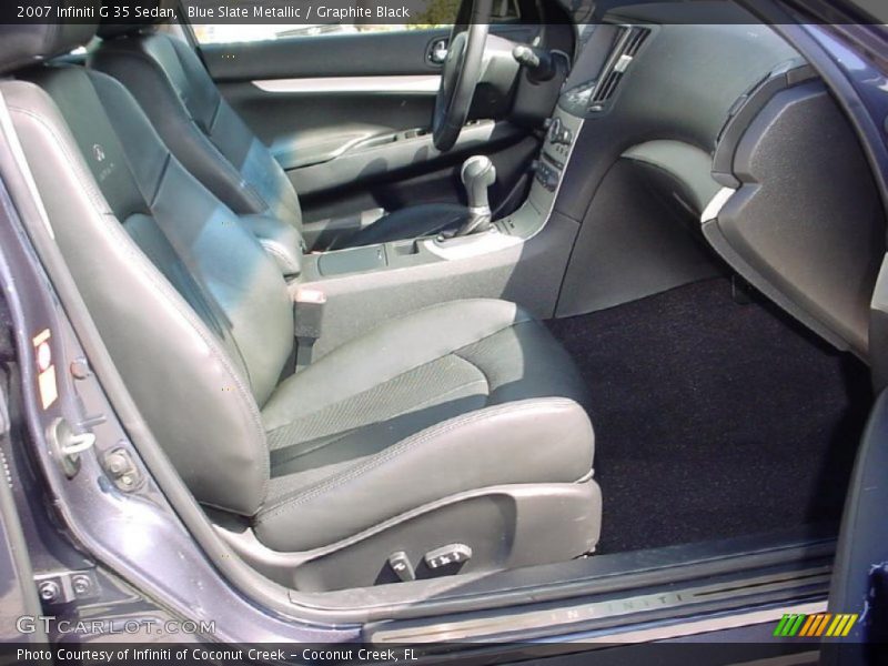 Blue Slate Metallic / Graphite Black 2007 Infiniti G 35 Sedan