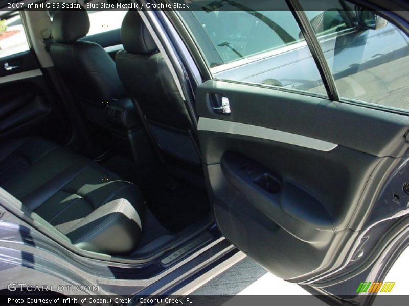 Blue Slate Metallic / Graphite Black 2007 Infiniti G 35 Sedan