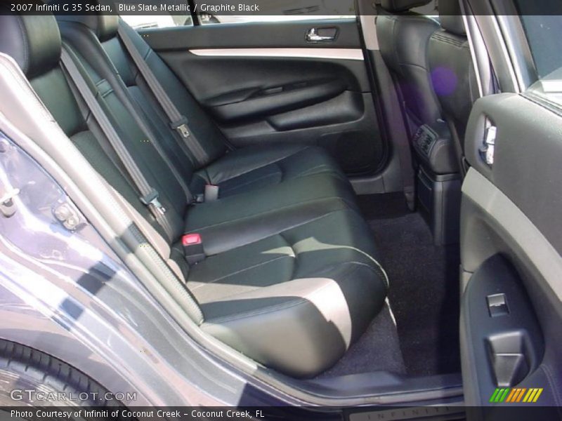 Blue Slate Metallic / Graphite Black 2007 Infiniti G 35 Sedan