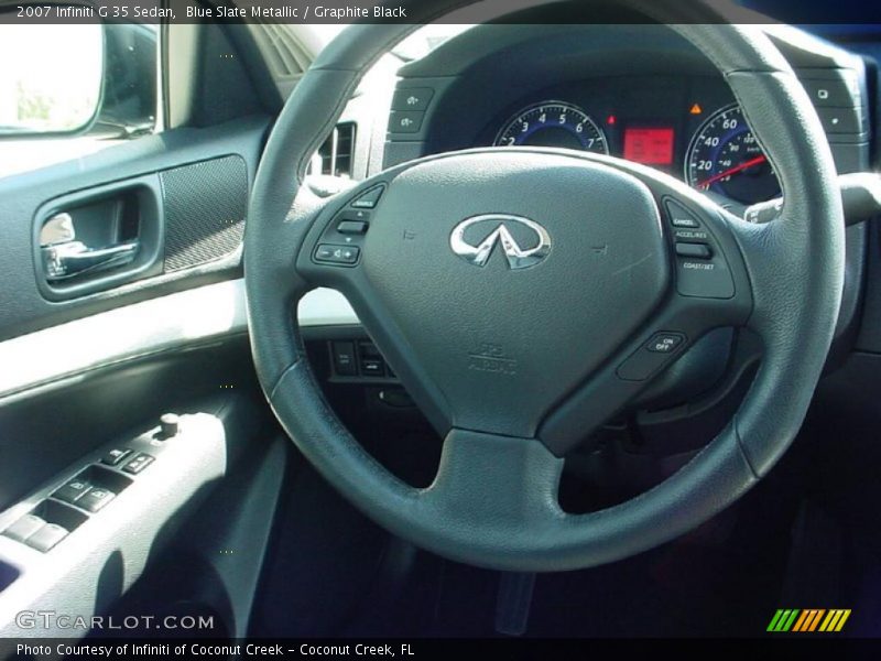 Blue Slate Metallic / Graphite Black 2007 Infiniti G 35 Sedan