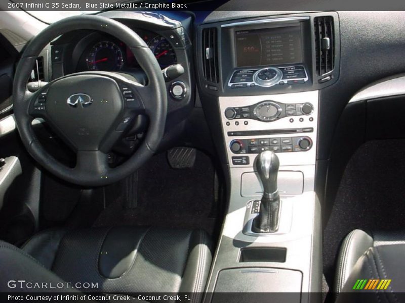 Blue Slate Metallic / Graphite Black 2007 Infiniti G 35 Sedan