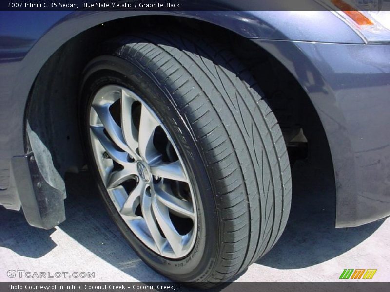 Blue Slate Metallic / Graphite Black 2007 Infiniti G 35 Sedan
