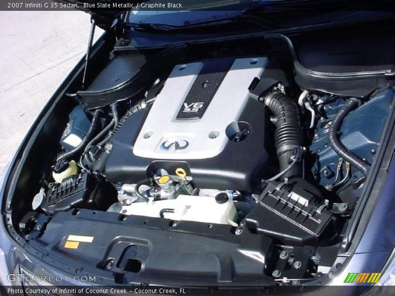 Blue Slate Metallic / Graphite Black 2007 Infiniti G 35 Sedan