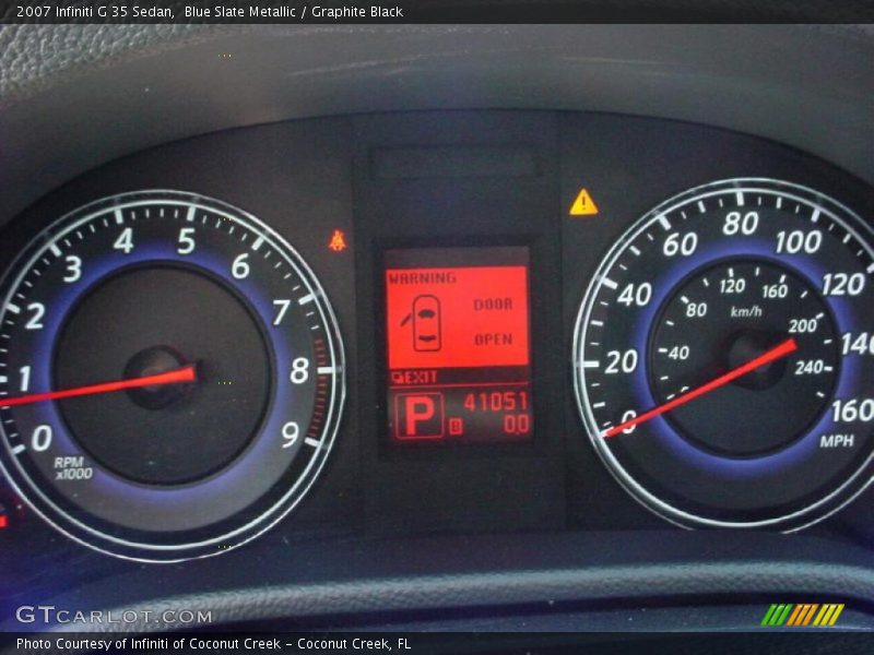 Blue Slate Metallic / Graphite Black 2007 Infiniti G 35 Sedan