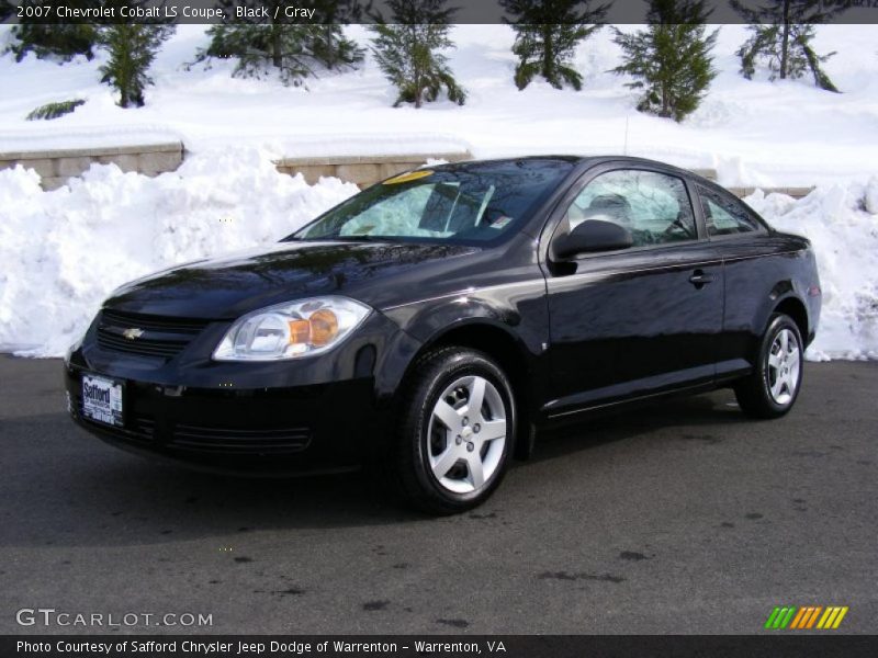 Black / Gray 2007 Chevrolet Cobalt LS Coupe