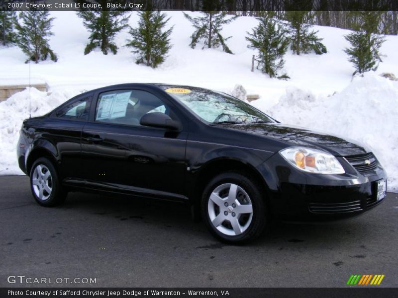 Black / Gray 2007 Chevrolet Cobalt LS Coupe