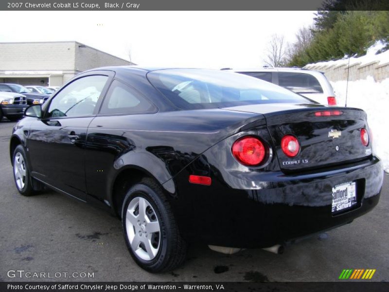 Black / Gray 2007 Chevrolet Cobalt LS Coupe