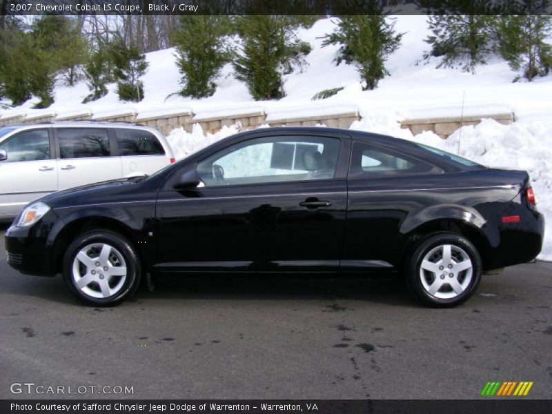 Black / Gray 2007 Chevrolet Cobalt LS Coupe