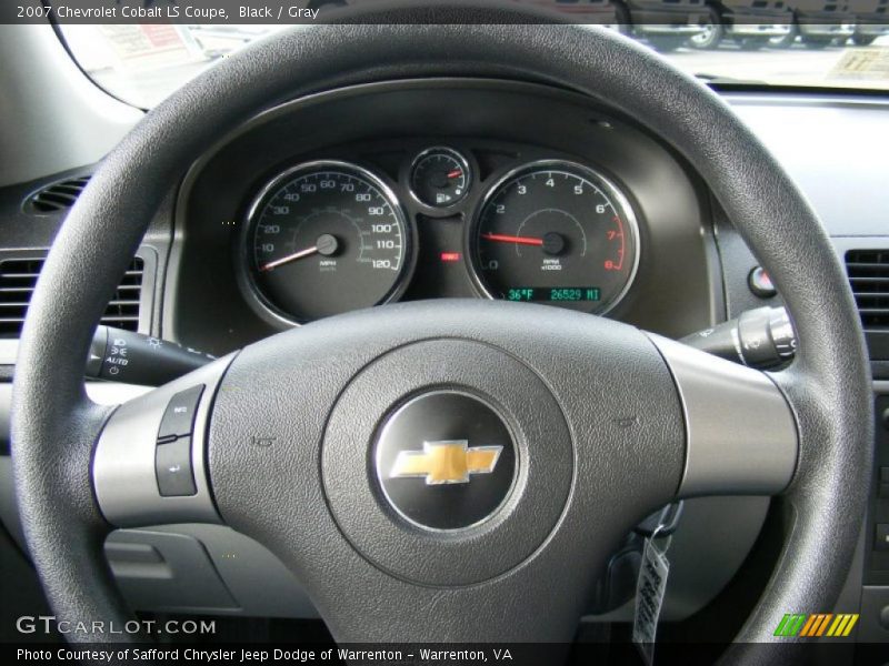 Black / Gray 2007 Chevrolet Cobalt LS Coupe