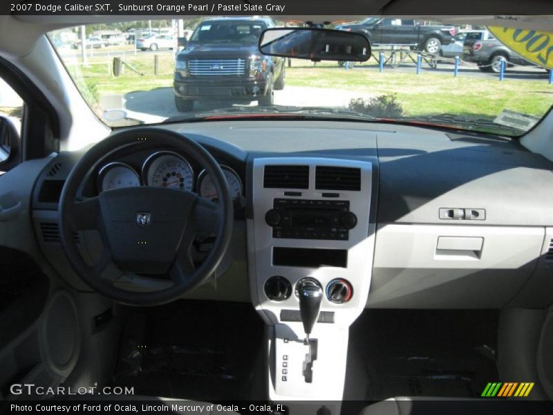 Sunburst Orange Pearl / Pastel Slate Gray 2007 Dodge Caliber SXT