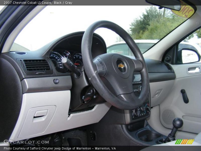 Black / Gray 2007 Chevrolet Cobalt LS Coupe