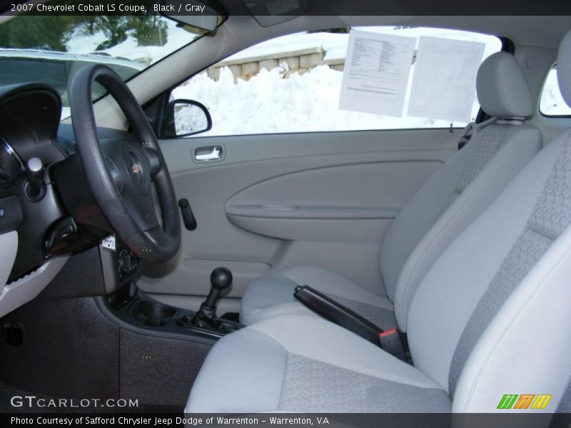 Black / Gray 2007 Chevrolet Cobalt LS Coupe
