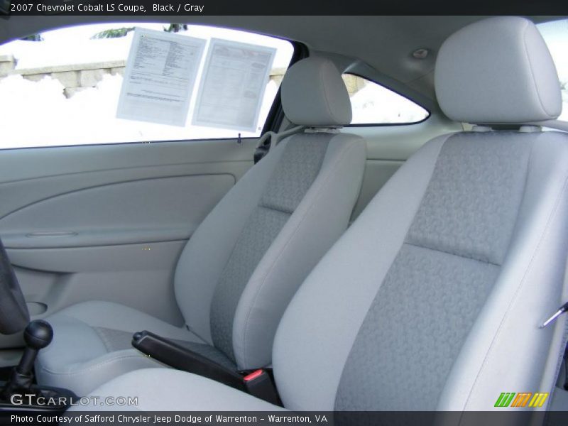 Black / Gray 2007 Chevrolet Cobalt LS Coupe