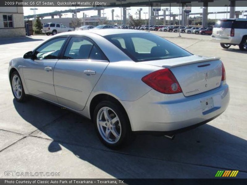 Quicksilver Metallic / Ebony 2009 Pontiac G6 GT Sedan