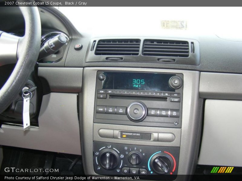 Black / Gray 2007 Chevrolet Cobalt LS Coupe