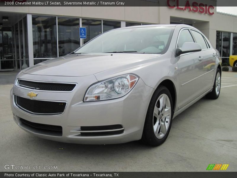 Silverstone Metallic / Titanium Gray 2008 Chevrolet Malibu LT Sedan