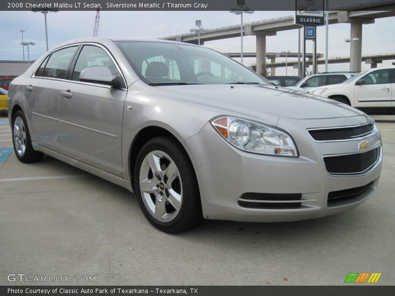 Silverstone Metallic / Titanium Gray 2008 Chevrolet Malibu LT Sedan