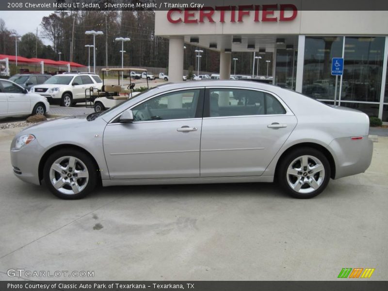 Silverstone Metallic / Titanium Gray 2008 Chevrolet Malibu LT Sedan