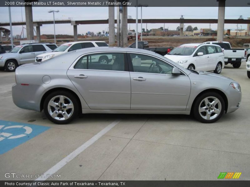 Silverstone Metallic / Titanium Gray 2008 Chevrolet Malibu LT Sedan