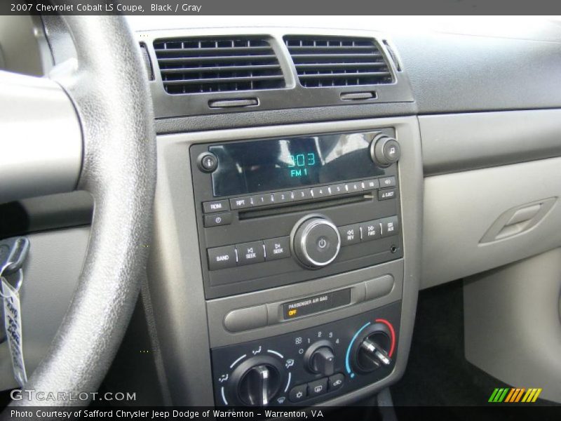 Black / Gray 2007 Chevrolet Cobalt LS Coupe